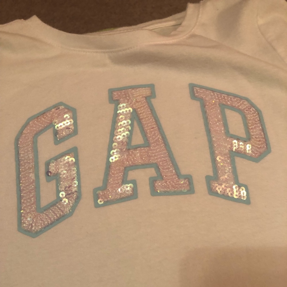 Gap Kids Girls white Gap insignia tee